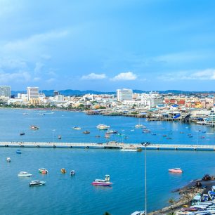 14965988 - pattaya day view from high angle view